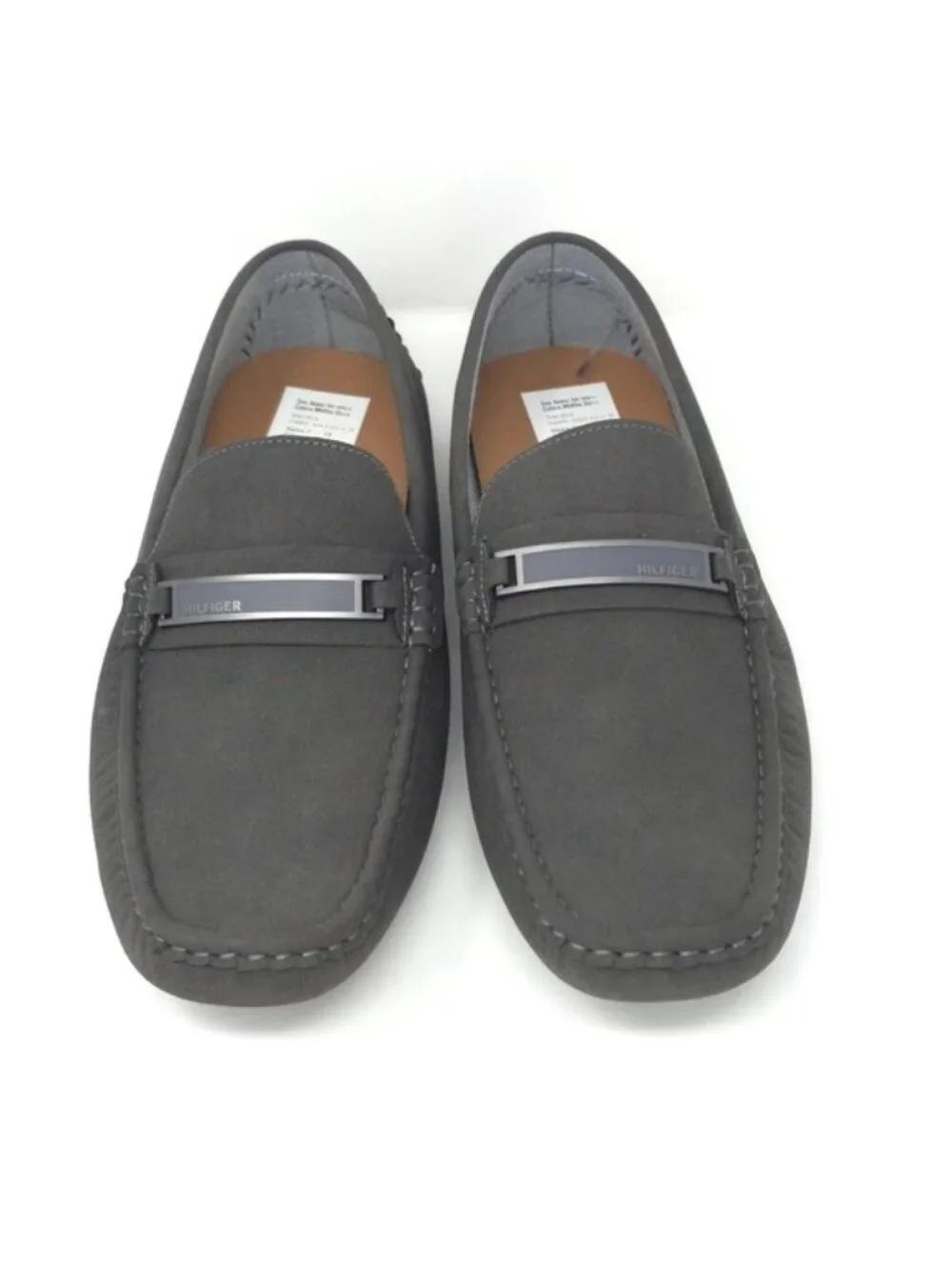 Tommy Hilfiger Atino Medium Dark Gray Slip-On Driving Loafers 11M